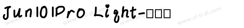 Jun101Pro Light字体转换